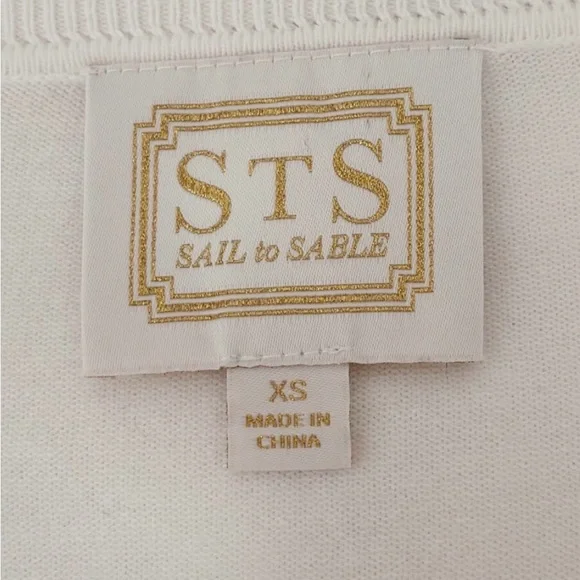 Sail to Sable White Sweater - Picture 3 of 4